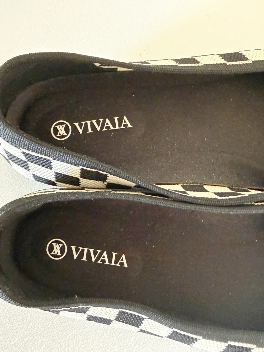 Vivaia Shoes Margot 2.0 Black & White Checker Knit Ballet Flats Chic Preppy 8